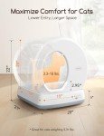 MeoWant Self-Cleaning Cat Litter Box with Odor Control
