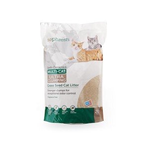 20 lb unscented grass seed cat litter by So Phresh