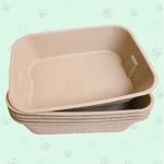 Eco-Friendly 5 Pack Recycled Paper Cat Litter Trays