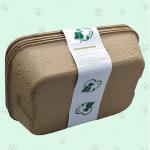 Eco-Friendly 5 Pack Recycled Paper Cat Litter Trays