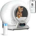 Self-Cleaning Covered Cat Litter Box for Multiple Cats