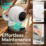 Self-Cleaning Covered Cat Litter Box for Multiple Cats