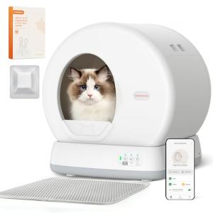 MeoWant Self-Cleaning Cat Litter Box with Odor Control