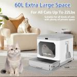 XL Smart Covered Cat Litter Box with Odor Control
