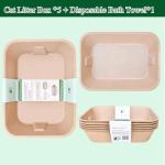 Eco-Friendly 5 Pack Recycled Paper Cat Litter Trays