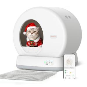 MeoWant Self-Cleaning Cat Litter Box with Odor Control