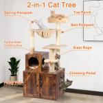 Timberer Cat Tree with Litter Box Enclosure