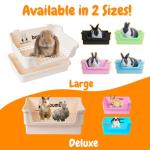 HoppScotch.bun Deluxe Rabbit Litter Box: Large, Safe, Easy