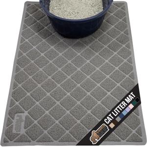 Gorilla Grip Waterproof Cat Litter Mat, Traps Mess, Soft