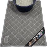 Gorilla Grip Waterproof Cat Litter Mat, Traps Mess, Soft