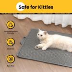 Conlun Cat Litter Mat: Honeycomb Design, Urine/Water Proof