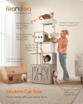 Feandrea 2-in-1 Cat Tree with Litter Box