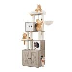 Feandrea 2-in-1 Cat Tree with Litter Box