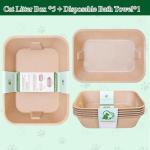 Eco-Friendly 5 Pack Recycled Paper Cat Litter Trays