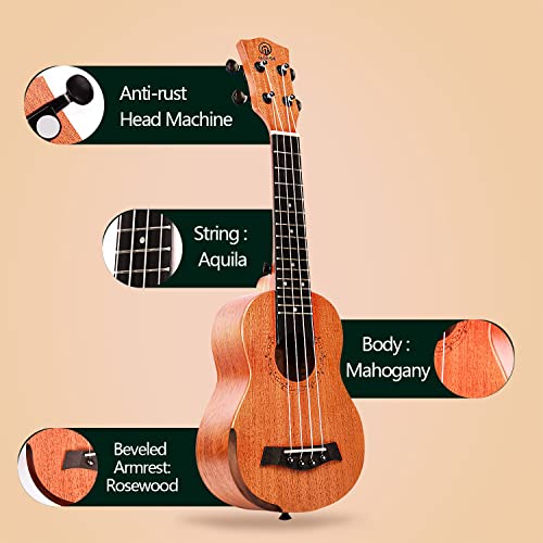 Beginner Ukulele Pack with Arm Rest and Accessories