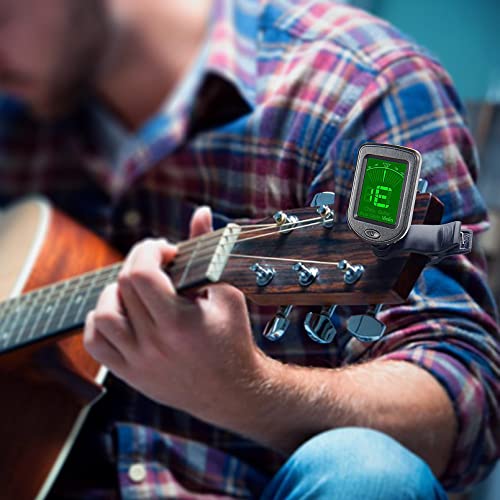 Clip-On Tuner for Ukulele, Guitar, and Violin