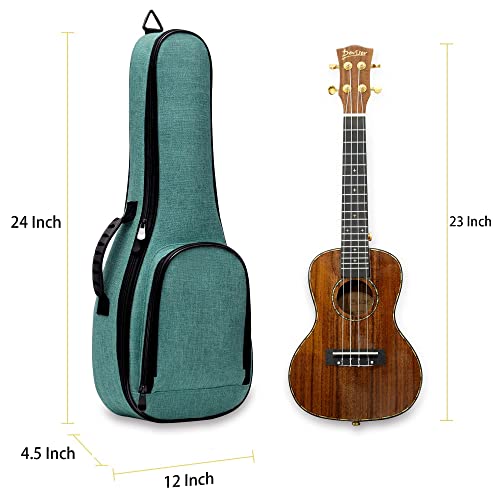 Deviser 12MM Padded Ukulele Case Backpack, 23/24in Concert