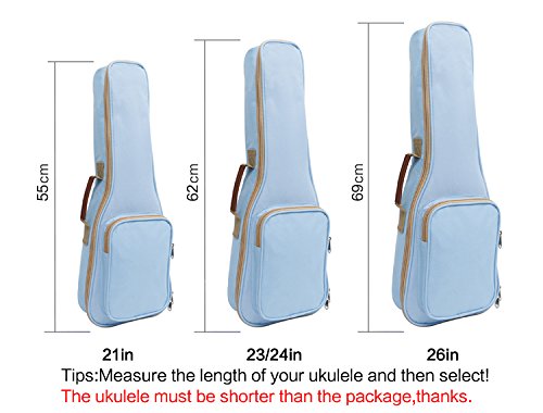 Colorful Ukulele Case Bag with Thick Durable Leather