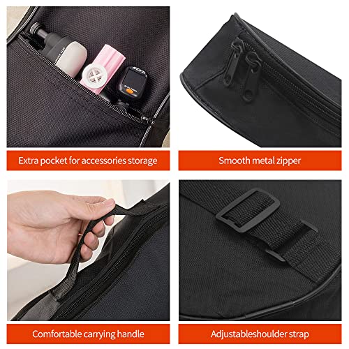 Black Waterproof Ukulele Case for 21" Soprano Tenor