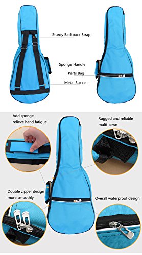 Colorful Waterproof Ukulele Case Bag with Storage