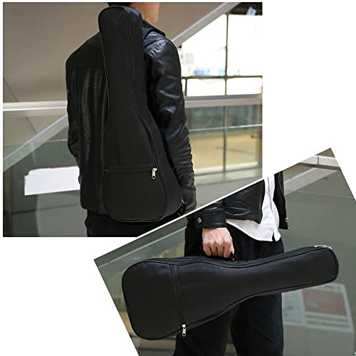 Black Waterproof Ukulele Case for 21" Soprano Tenor