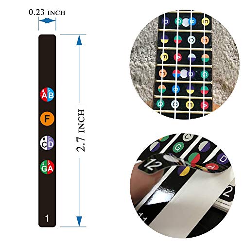 Koldot Ukulele Fret Sticker Set for Beginners