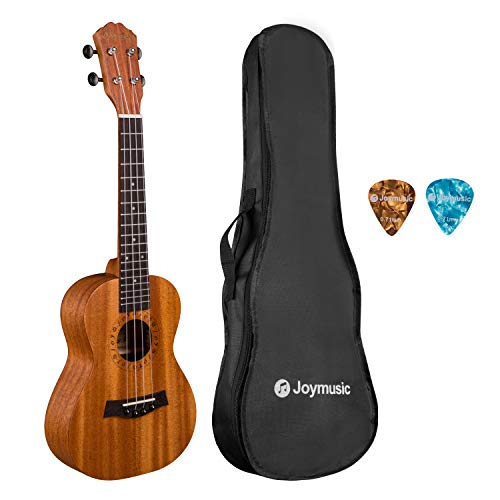 Joyful 23" Concert Mahogany Ukulele Set, Natural