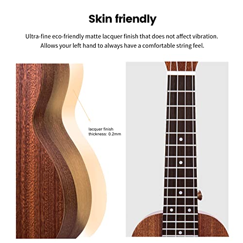 Concert Ukulele Starter Kit for Kids and Adults