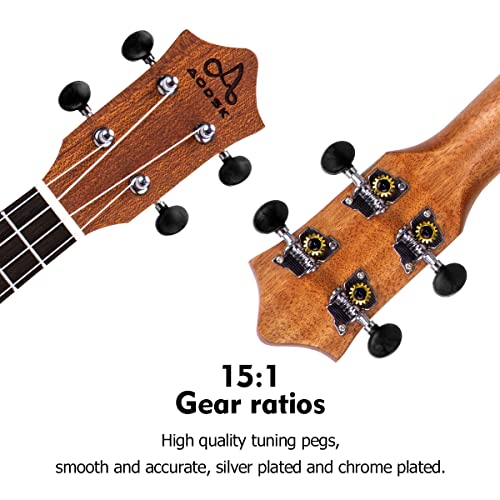 Concert Ukulele Starter Kit for Kids and Adults
