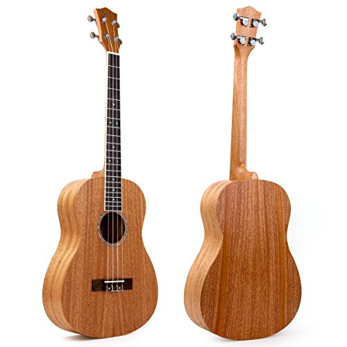 Kmise 30 Inch Mahogany Baritone Ukulele G-C-E-A