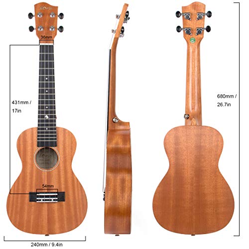 Tenor Ukulele Bundle for Adults with Gig Bag