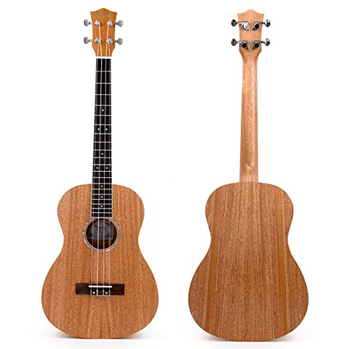 Kmise 30 Inch Mahogany Baritone Ukulele G-C-E-A