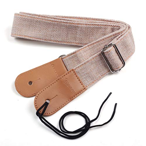 Longteam Ukulele Strap: Simple Leather, Adjustable Length, Durable