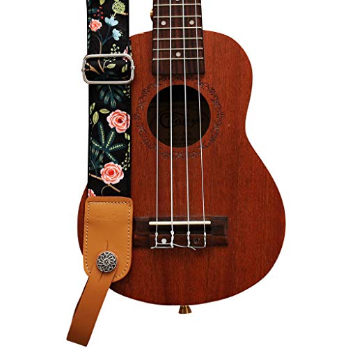 MUSIC FIRST Dark Night Garden Ukulele Shoulder Strap