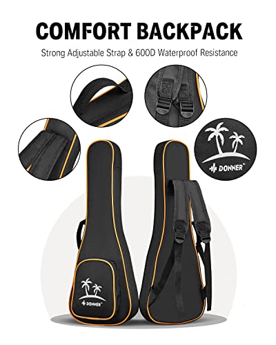 Donner Tenor Ukulele Mahogany Bundle Kit & Free Lesson