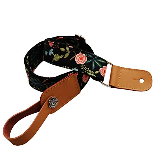 MUSIC FIRST Dark Night Garden Ukulele Shoulder Strap