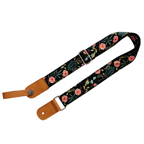MUSIC FIRST Dark Night Garden Ukulele Shoulder Strap