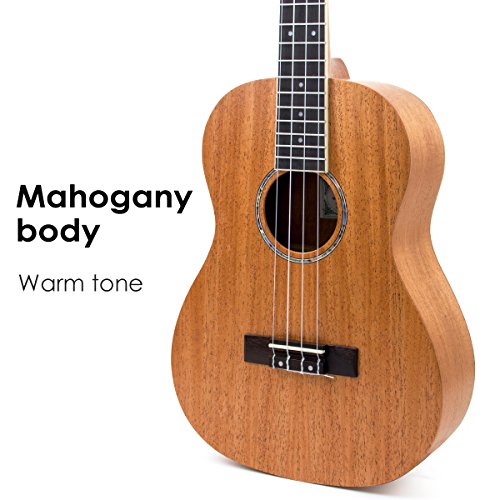 Kmise 30 Inch Mahogany Baritone Ukulele G-C-E-A