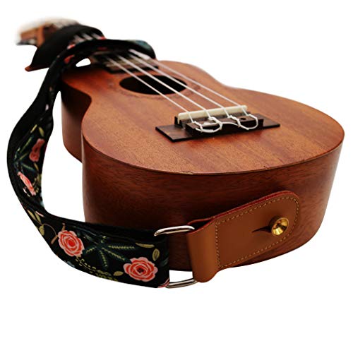 MUSIC FIRST Dark Night Garden Ukulele Shoulder Strap