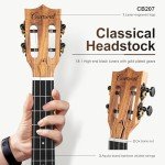 Caramel CB207 Acacia Baritone Electric Ukulele Bundle