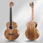 Caramel CB207 Acacia Baritone Electric Ukulele Bundle