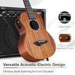 Caramel CB402 Baritone Electric Ukulele Solid Mahogany Wood