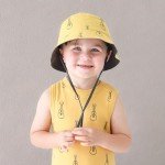 PARADE Organic Cotton Bucket Hats Ukuleles/Charcoal Small