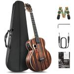 30" Ebony Baritone Ukulele Bundle with LCD Display