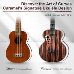 30" Ebony Baritone Ukulele Bundle with LCD Display
