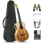 Caramel High Gloss Baritone Electric Ukulele Starter Pack