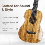 Caramel High Gloss Baritone Electric Ukulele Starter Pack