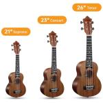Concert Ukulele Starter Kit for Kids and Adults