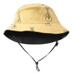PARADE Organic Cotton Bucket Hats Ukuleles/Charcoal Small
