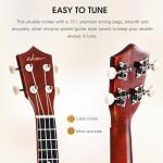 ADM Soprano Ukulele Beginner Kit 21" Hawaiian Wood Brown
